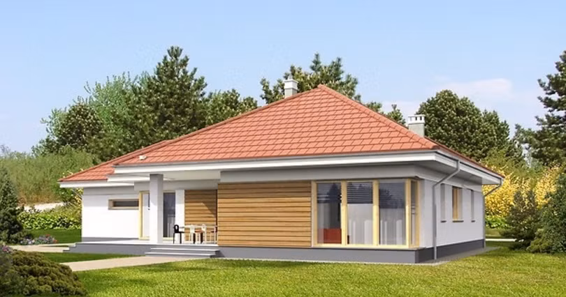 Ngôi nhà thoáng mát và tận dụng được tối đa lượng năng lượng mặt trời bởi tấm kính cường lực trong suốt. Ảnh: Nhadepktv.