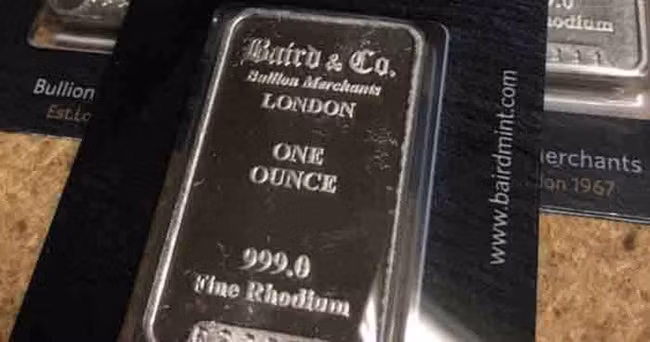 Giá của Rhodium dao động mức 32.000 - 35.000 USD/kg. Ảnh: Internet.