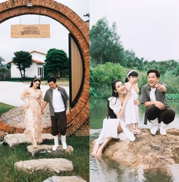 Trên kênh YouYube cá nhân, Trường Giang thực hiện show thực tế ngay tại biệt thự nhà vườn mang tên con gái đầu lòng. Theo đó, Trường Giang mời các nghệ sĩ đến tham gia ghi hình, nghỉ ngơi và thực hiện các thử thách. Ảnh: FBNV
