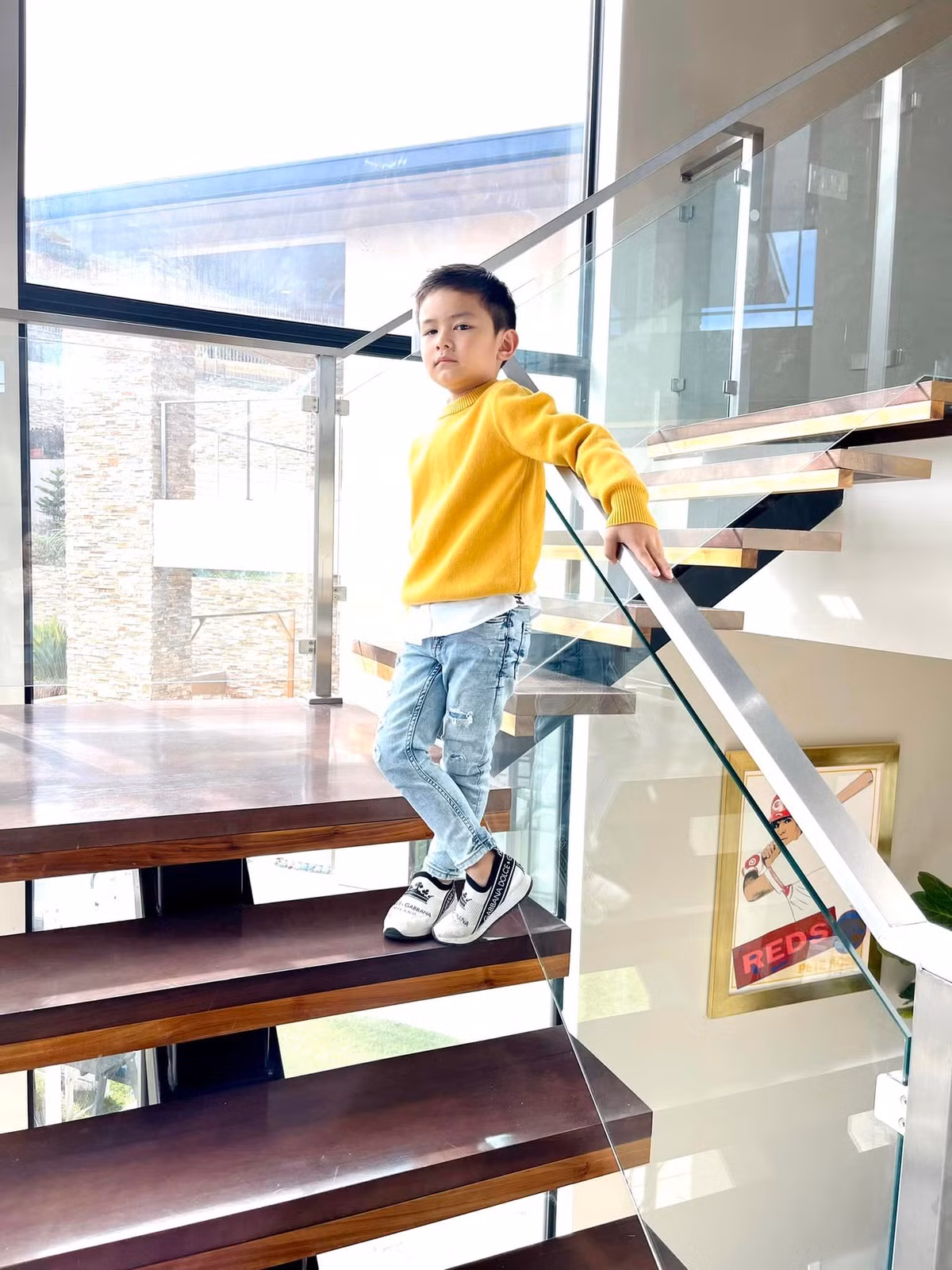 Căn biệt thự của vợ cũ Đan Trường rộng tới 4.000m2, sử dụng nhều cửa kính lấy ánh sáng. Ảnh: FBNV