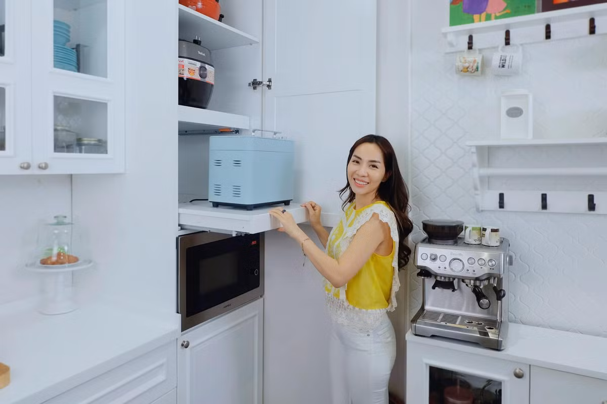 Máy làm bánh mì xinh xắn.
