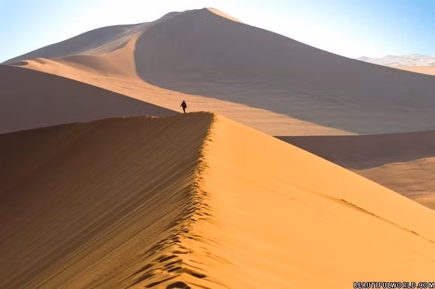 Phía Nam của sa mạc Namib có nhiều cồn cát lớn. Trong số này, 2 cồn cát có tên Big Daddy và Dune 7 ở vùng Sossusvlei được ghi nhận cao nhất thế giới với chiều cao được ghi nhân lần lượt là 325m và 383m.