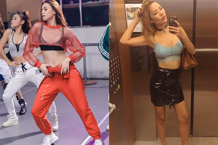 Hồ Ngọc Hà sở hữu thân hình chuẩn siêu mẫu. Kiko Chan cũng có vóc dáng khá chuẩn.