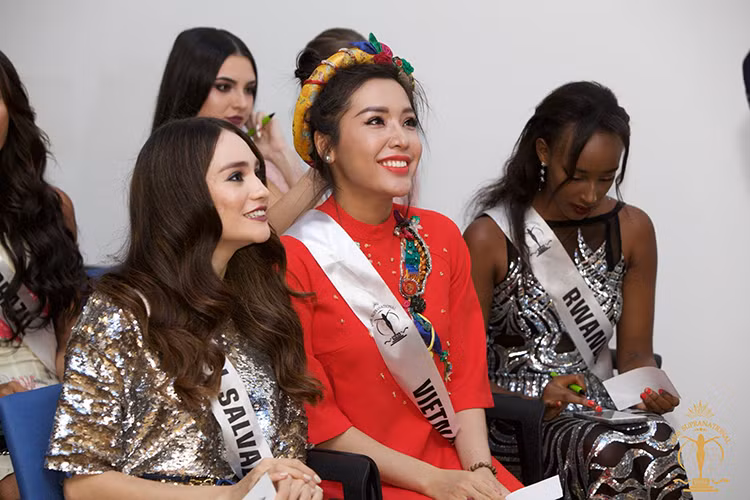 Mới đây, Khánh Phương và các thí sinh đã trải qua phần thi tài năng. Ở hạng mục này, đại diện Việt Nam không lọt top. Ảnh: BTC