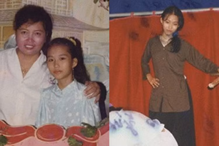 Phi Thanh Vân sinh năm 1982. Thuở nhỏ, cô gầy gò, đen nhẻm. Phi Thanh Vân thừa nhận cô từng sở hữu nụ cười hở lợi, răng bị khập khiễng và mắt một mí. Ảnh: Khám phá