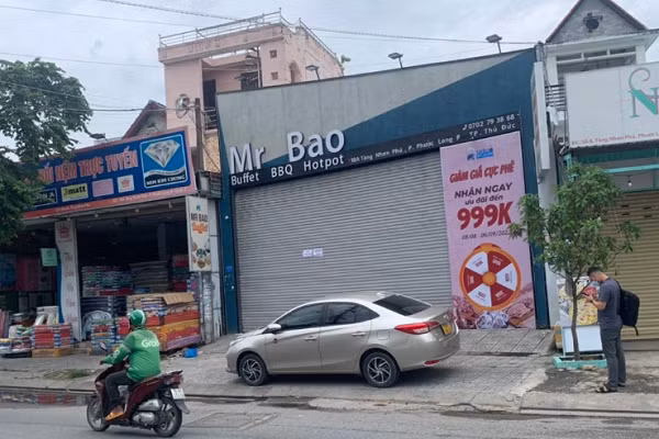 Nhà hàng Mr. Bao, nơi 8 nạn nhân ăn uống trước khi nhập viện vì ngộ độc rượu. Ảnh: Zing. 