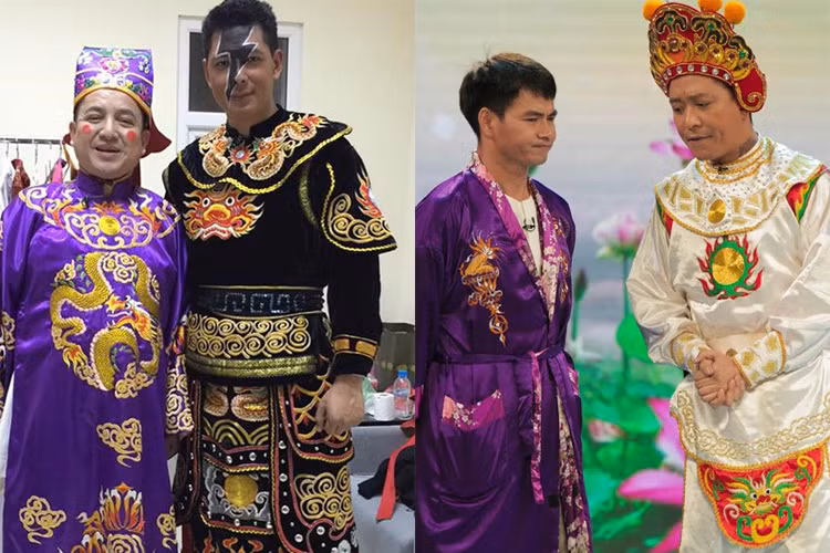Tiến Minh, Tuấn Hưng và Bình Minh đã đóng vai Thiên Lôi trong chương trình Táo quân năm 2014, 2015 và 2016. (Ảnh: Zing News)