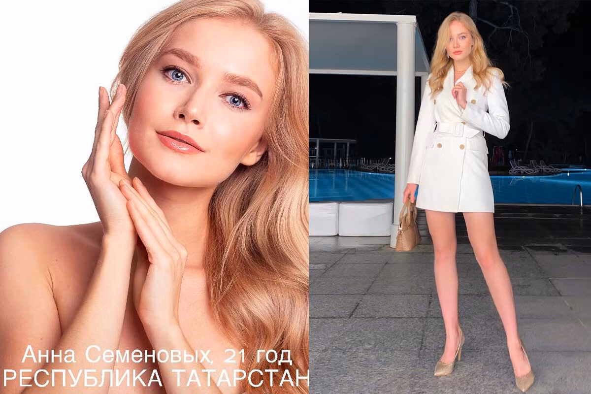 Anna Semenovykh, 21 tuổi.là một nhà quản lý sự kiện và nghệ sĩ trang điểm. Cô còn nổi tiếng trong vai trò người dẫn chương trình truyền hình môn khúc côn cầu trên băng.