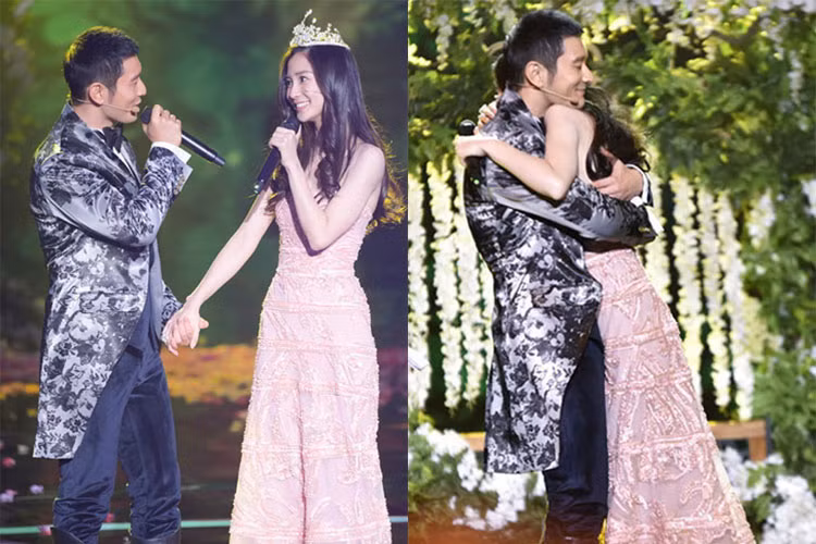 Huỳnh Hiểu Minh cũng luôn bênh vực Angelababy mỗi khi cô vướng ồn ào đời tư.