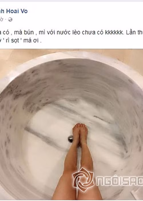 Nhiều sao Việt như Nam Thư và Thúy Nga khen đôi chân của Hoài Linh thon dài miên man. Ảnh: Ngôi sao 