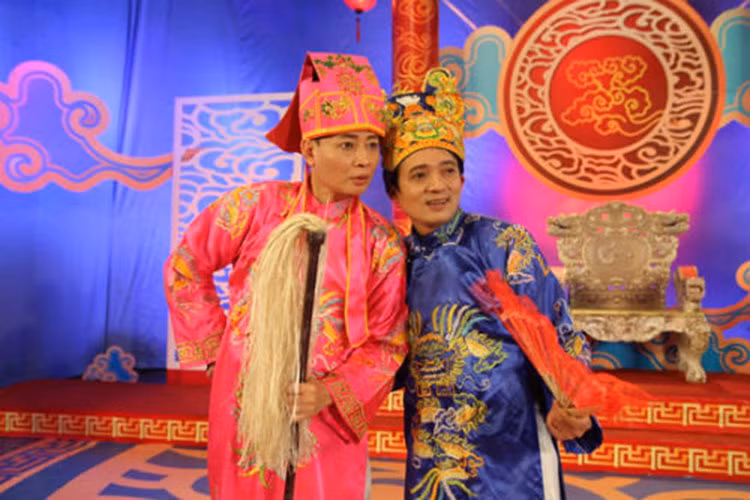 Năm 2014, Chiến Thắng đóng vai Nam Tào trong chương trình Táo quân của VTC. Ảnh: Khám phá