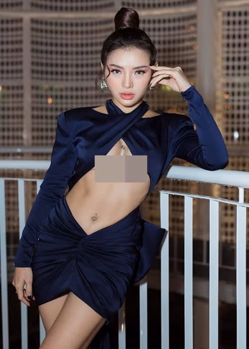 Người đẹp nói: "Tôi không bận tâm đến những đánh giá tiêu cực mà mọi người nhắm vào mình. Nếu có ném đá thì cứ nhận thôi. Tôi quen với việc bị ném đá rồi". Ảnh: Dân Việt
