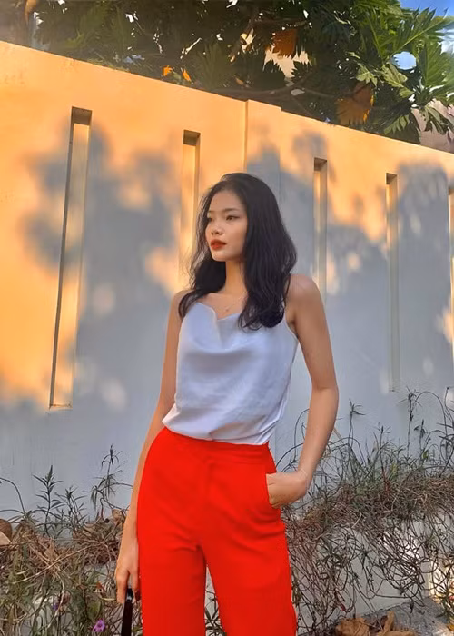 Thanh Trâm sở hữu gương mặt được nhiều người nhận xét có nét thần thái của siêu mẫu Kendall Jenner.