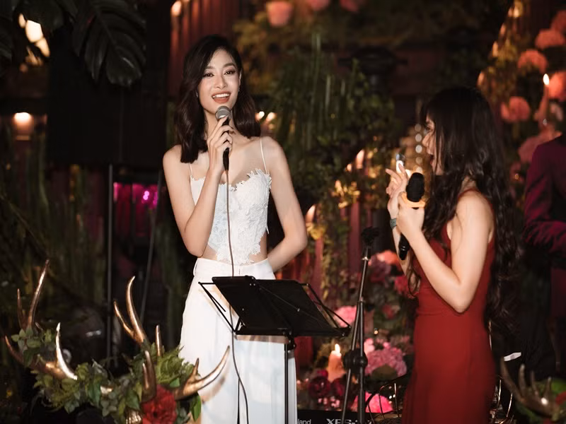 Kiều Loan cũng tham gia bữa tiệc chia tay đoàn Miss Grand Thailand.