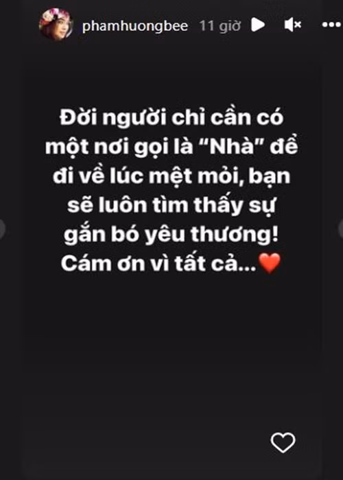 Nàng hoa hậu liên tục cập nhật cảm xúc khi trở về Việt Nam. Ảnh chụp màn hình