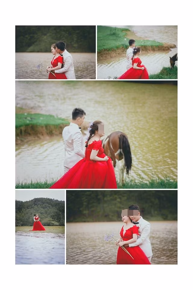Hồng Vy chia sẻ cô vốn yêu thích phong cách chụp ảnh cưới tự nhiên nên đã chụp album của B và P đúng theo phong cách này. Đây cũng là phong cách trước đây mà Vy từng chụp cho chị H. Trong suốt quá trình chụp ở Đà Lạt, Vy là người rất vất vả bởi phải một mình chạy đôn chạy đáo mà không có người phụ giúp (do chị H không cho phép người phụ việc của Vy đi theo ekip để giảm bớt chi phí - PV). Khi xem lại ảnh cả chị H cùng B và P đều không có ý kiến gì nhưng khi Vy trả file ảnh gốc cho họ thì chú rể lại nhắn tin chê Vy chụp ảnh xấu.
