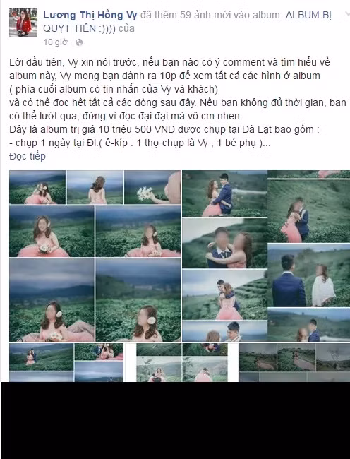 Nu nhiep anh gia khon kho len mang to khach quen quyt tien