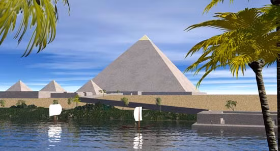 Hiện các chuyên gia tìm thấy một số viên đá trắng còn sót lại ở kim tự tháp Giza.
