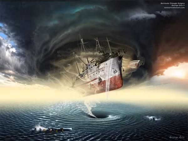 Một giả thuyết khác nhận định USS Cyclops bị "quái vật" khổng lồ ở "tam giác quỷ" Bermuda đánh chìm khiến nó biến mất khỏi thế giới giống như nhiều tàu thuyền và máy bay khác.
