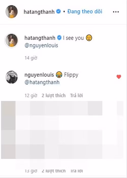 Hà Tăng viết: "I see you" (Tạm dịch: Em thấy anh). Một số người cho rằng "ngọc nữ" ám chỉ dáng chụp hình có tâm của ông xã được phản chiếu trong gương.