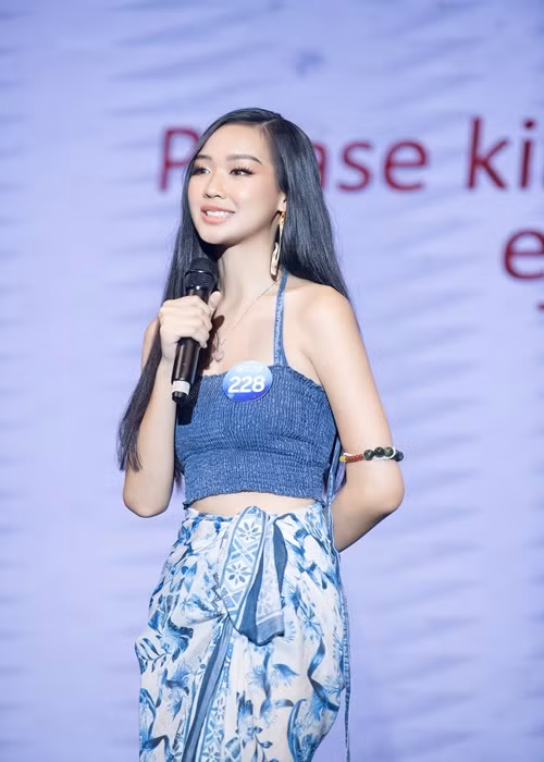 Lê Nguyễn Bảo Ngọc cũng lọt top 5 Người đẹp tài năng. Ảnh: Fanpage Miss World Vietnam