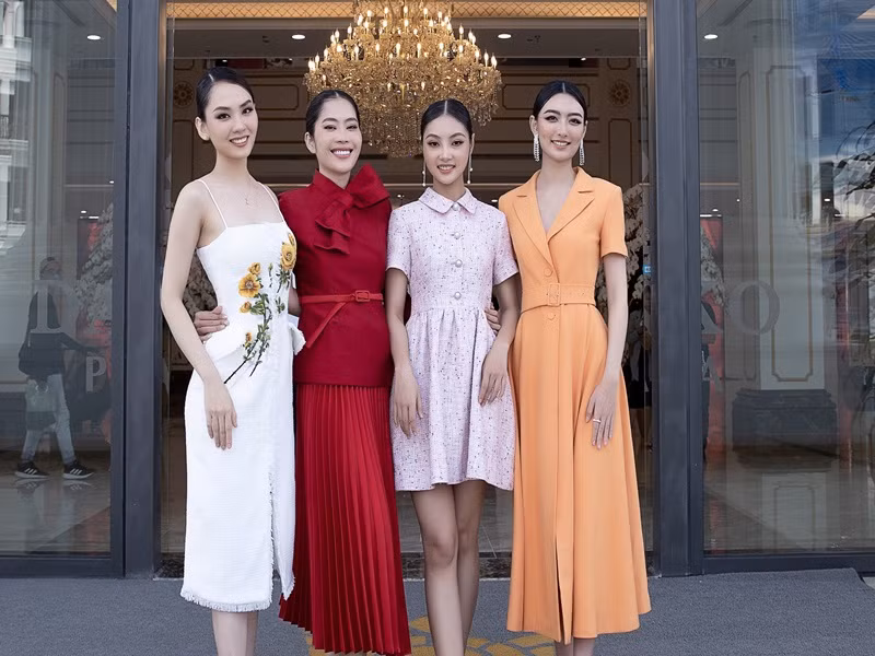 Trong dàn thí sinh, Nam Em được đánh giá cao vì kinh nghiệm thi nhan sắc. Ảnh: Miss World Vietnam