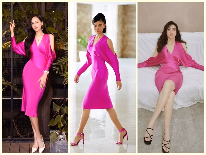 Diện mẫu váy hồng khoét vai quyến rũ, Mai Phương Thúy "đụng hàng" Mâu Thủy, Lương Thùy Linh, Ninh Dương Lan Ngọc. Ảnh: Phụ nữ Việt Nam