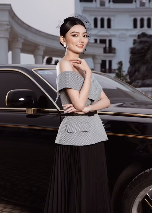 Thí sinh Miss World Vietnam 2022 Lương Hồng Xuân Mai.