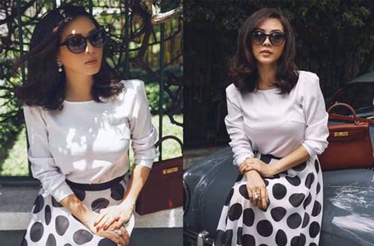 “Tôi rất thích hàng hiệu, nhưng tôi lại có nguyên tắc mua trang phục hợp hay không hợp. Một chiếc đầm hàng hiệu phù hợp vóc dáng, làn da chắc chắn sẽ giúp tôi tự tin và tỏa sáng. Hầu hết các sự kiện tôi tham dự đều khá sang trọng và cao cấp nên việc lựa chọn trang phục rất quan trọng...".