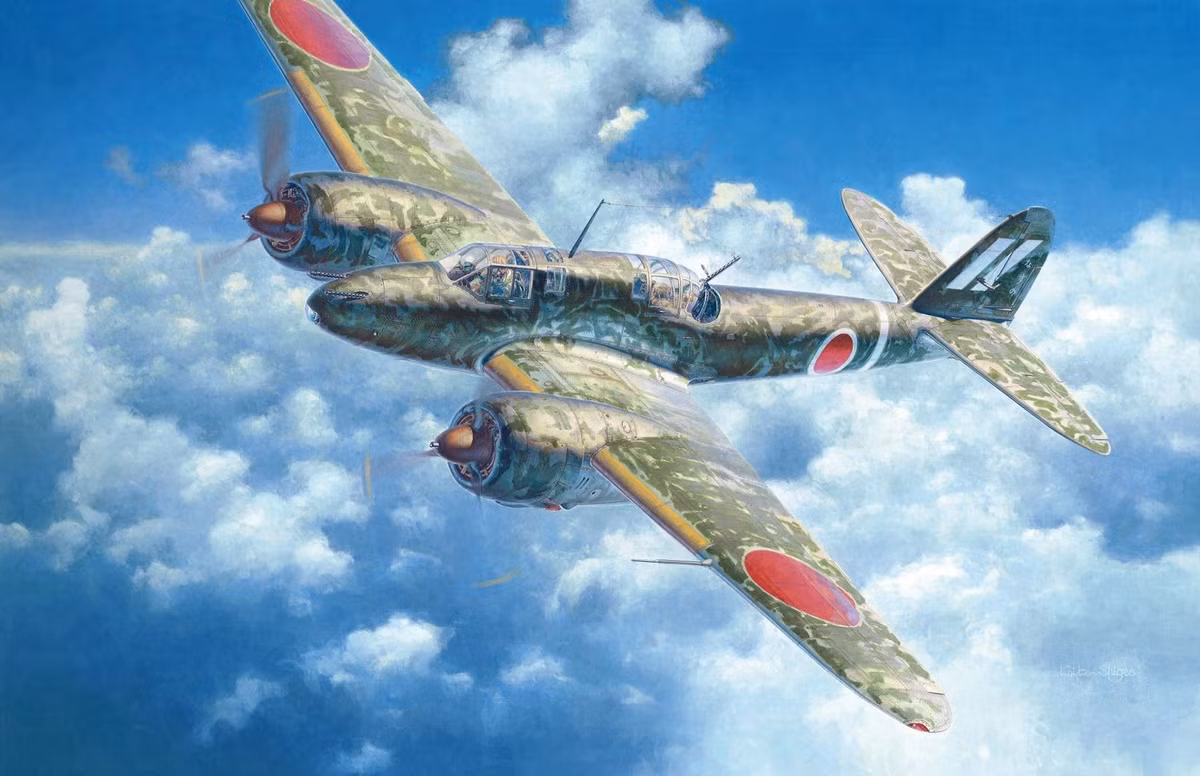 Đứng thứ tám là máy bay Kawasaki Ki-45-KAI, của Nhật Bản, Ki-45 có thể đạt tốc độ 547 km/giờ. Vũ khí gồm 2 khẩu pháo 20mm, 2 khẩu súng máy cỡ nòng 12.7mm phòng thủ phía trước, một súng máy cỡ nòng 7.62mm phòng thủ phía sau. Ki-45 có thể hoạt động gần 2000 km, thực sự là một máy bay xuất sắc để tham gia trong các trận chiến trên Thái Bình Dương.