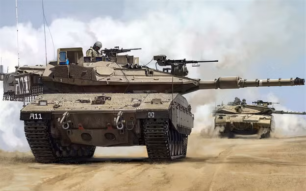 Merkava IV sử dụng pháo tăng 120 mm với cơ số đạn 58 viên, nhiều hơn 18 viên so với xe tăng M1A2 Abrams (sử dụng pháo tương tự); xe cũng có thể phóng tên lửa chống tăng có điều khiển LAHAT qua nòng, giống như tính năng của xe tăng Nga; cho kíp xe nhiều lựa chọn hơn trong tiêu diệt mục tiêu.
