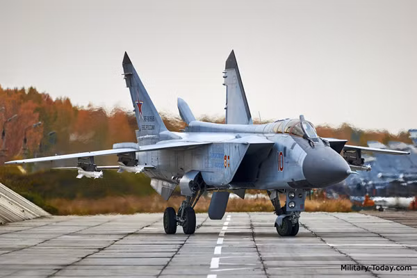 Đứng đầu danh sách loại tiêm kích đánh chặn mạnh nhất còn đang sử dụng là MiG-31BM của Nga. Không quân Nga sở hữu nhiều máy bay đánh chặn hơn tất cả các quốc gia khác cộng lại, và các máy bay phản lực hạng nặng MiG-31BM/BMS là những máy bay đánh chặn mạnh nhất hiện nay.