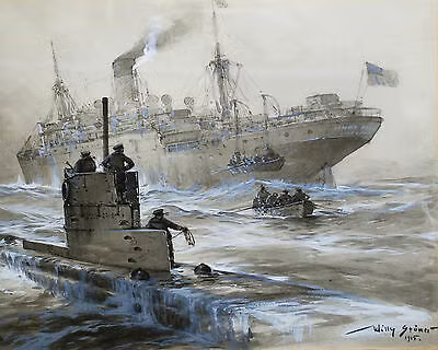 Tổng cộng trong cuộc chiến này, tàu ngầm U-boat của Đức đã "ghi công" đánh chìm tổng cộng 395 tàu chiến (trong đó có 3 thiết giáp hạm, 17 tàu sân bay, 32 tàu tuần dương, 122 khu trục hạm), và hơn 5.000 tàu vận tải, khiến 45.000 người thiệt mạng. Và U-boat được "vinh danh", đứng đầu trong số các "sát thủ" trên biển.