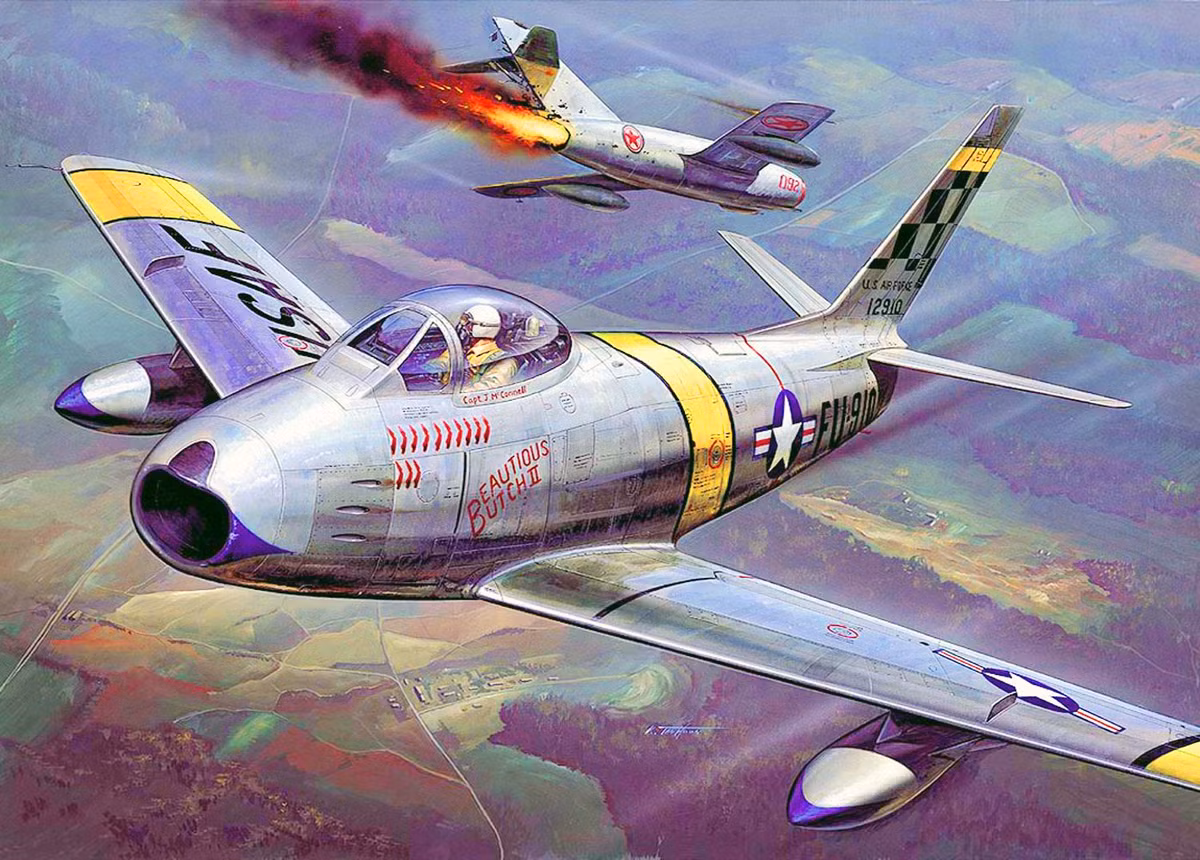 Trong trận chiến này, chiếc máy bay MiG-15 của đại úy Yakovlev thuộc Phi đội 196 đã bị bắn rơi. Chiếc máy bay đã bị tiêm kích F-84 bắn vỡ kính buồng lái và làm hỏng động cơ máy bay, khiến Yakovlev phải hạ cánh máy bay bên ngoài sân bay.