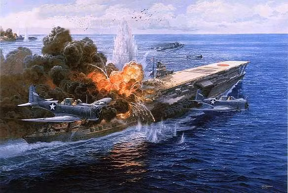 Trong Thế chiến thứ hai, 12 tàu sân bay của Mỹ đã bị đánh chìm vĩnh viễn, thường là do các cuộc tấn công đường không. Chiếc tàu sân bay cuối cùng bị đánh chìm trong cuộc chiến là chiếc USS Bismarck Sea, là nạn nhân của tàu kamikazes của hải quân đế quốc Nhật Bản, vào tháng 2/1945.