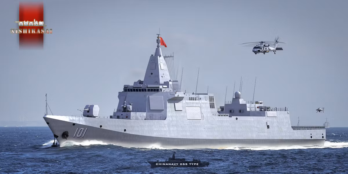 Tàu khu trục Type 055 cũng là tàu chiến đấu đầu tiên trên thế giới sử dụng radar quét mạng pha điện tử băng tần kép, mang lại lợi thế nếu so với các lớp tàu khu trục, trong biên chế của Mỹ, Nhật Bản và Hàn Quốc.