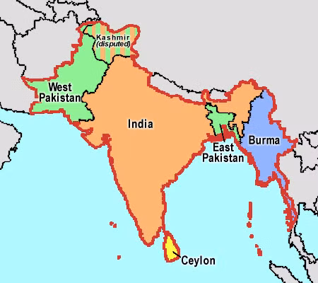 Trước ngày 3/12/1971, Pakistan là một quốc gia có hai vùng lãnh thổ, nằm ở phía đông và tây Ấn Độ. Lý do là năm 1947, khi thực dân Anh trao trả độc lập cho Ấn Độ, đã chia Ấn Độ theo tôn giáo. Những dân tộc theo đạo Hồi thì thành quốc gia Pakistan, còn dân tộc theo đạo Hindu trở thành Ấn Độ.