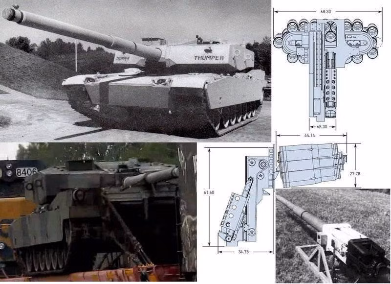 Một mô hình nguyên mẫu của xe tăng M1 cải tiến, đã được Lockheed Martin thiết kế, tính năng đáng chú ý nhất bao gồm việc tích hợp một tháp pháo kéo dài, để có thể lắp một khẩu pháo nòng trơn 140 mm XM291 ATACS và tháp pháo có thể chứa được các loại đạn lớn hơn của nó.