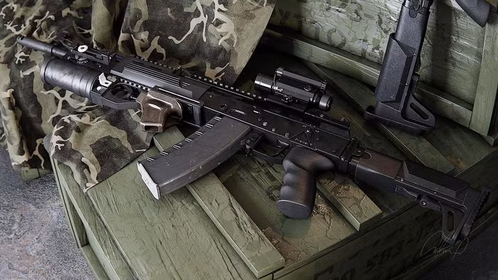 AK-12SP cũng thiết kế lại ray Picatinny ở trên và phía dưới, để có thể lắp nhiều phụ kiện khi chiến đấu ban đêm hơn như đèn chỉ thị mục tiêu laser, đèn pin chiến thuật, kính ngắm ban đêm. Ngoài ra các phụ kiện như ống giảm thanh hay súng phóng lựu, có thể lắp vào và tháo ra một cách nhanh chóng.