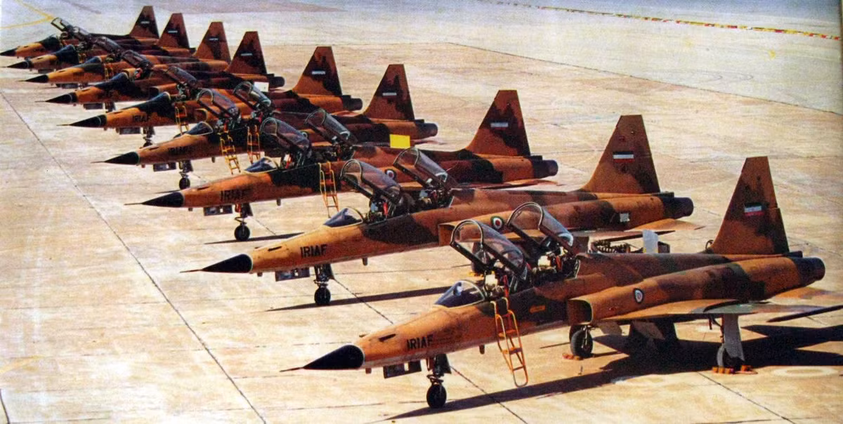 Đến năm 1993, 5 năm sau khi Chiến tranh Iran-Iraq kết thúc, Lực lượng Không quân Iran giảm xuống chỉ còn 15.000 người, bằng 1/4 năm 1976. Chỉ có 60/225 chiếc F-4 Phantom II và 60/179 chiếc F-5 còn hoạt động, số còn lại hoặc bị bắn hạ, rơi do tai nạn hoặc bị "sẻ thịt" để lấy phụ tùng thay thế.