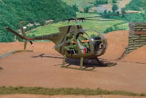 Tuy nhiên, chúng cũng phải đối mặt với hỏa lực của đối phương. Đã có 842 trong số 1.400 chiếc OH-6A bị bắn hạ khi hoạt động tại chiến trường Miền Nam Việt Nam. Các phiên bản nâng cấp vũ trang MH-6 và AH-6 “Little Bird” tiếp tục phục vụ quân đội Mỹ hiện nay ở châu Phi và Trung Đông.