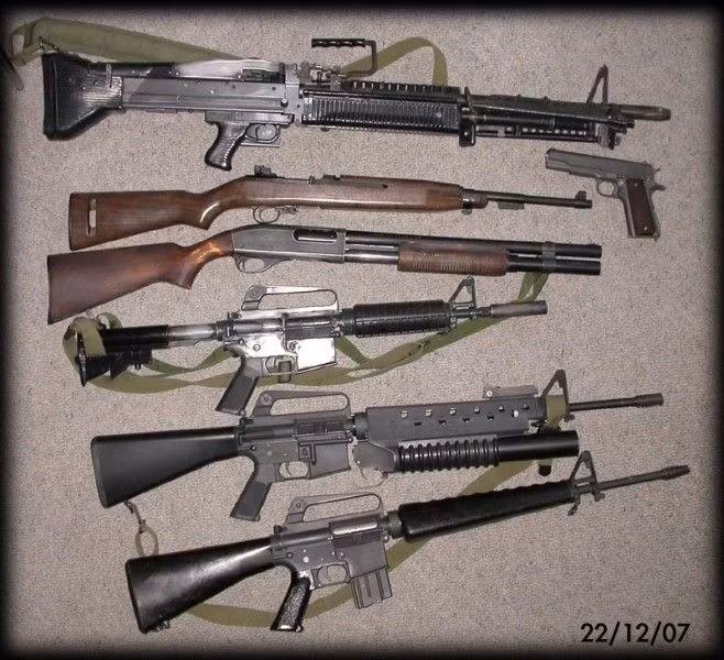 Một số lượng rất lớn súng trường tiến công M16, AR-15, súng phóng lựu M79, các loại súng máy hạng nặng khác cũng bị quân ta thu giữ và hiện vẫn còn trong biên chế một số đơn vị của quân đội nhân dân Việt Nam.
