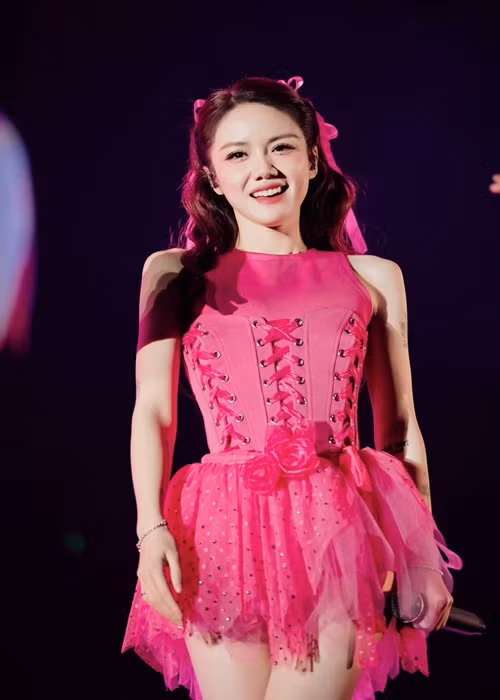 Năm 2007, khi 17 tuổi, Phương Ly tham gia Vietnam Idol. Cô dừng chân ở top 30 mùa giải này. Ảnh: FBNV.