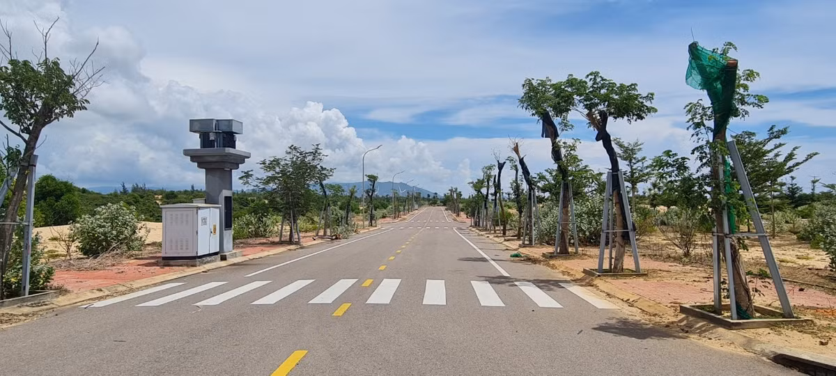 Tại các phân khu này, hạ tầng cũng đã cơ bản hoàn thiện, chỉ vắng bóng người ở.