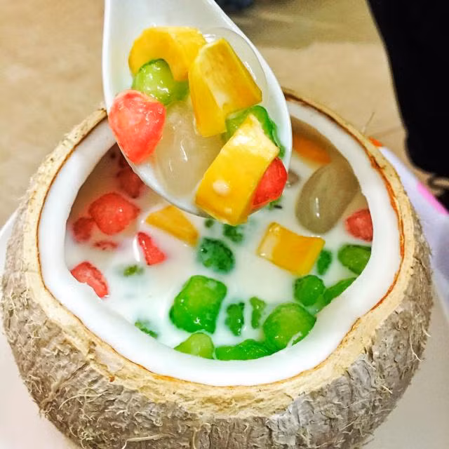 Cach nau che Thai sau rieng ngon nhu ngoai tiem