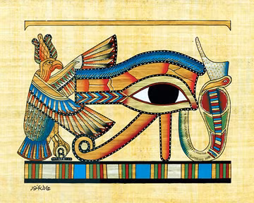 Thần Horus là vị thần đại diện cho sức khỏe, sự sống và tái sinh. Horus là con trai của Osiris và Isis.