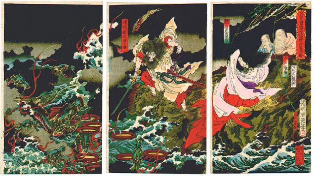 Kusanagi-no-Tsurugi tượng trưng cho sự dũng cảm. Vào thời phong kiến, thanh kiếm này là biểu tượng của quyền lực và khẳng định sự cai trị hợp pháp của Thiên hoàng. Thanh kiếm huyền thoại này gắn liền với truyền thuyết về mãng xà 8 đầu có tên Yamata no Orochi.