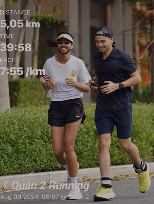 H'hen Niê và Tuấn Khôi thường xuyên chạy bộ cùng nhau.