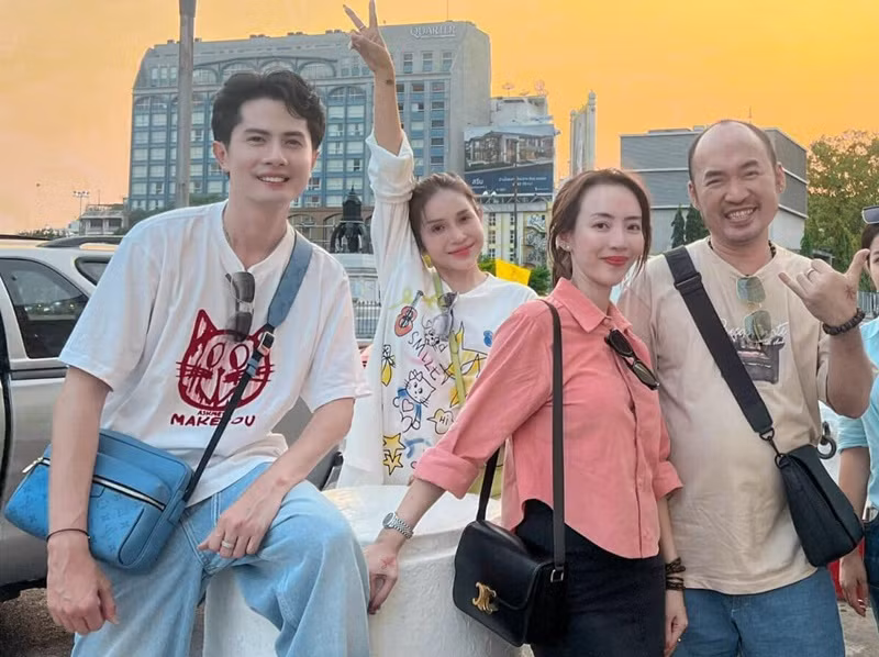 Huỳnh Phương - Khả Như thường xuyên xuất hiện bên nhau tại các sự kiện giải trí và ở đời thường. Ảnh: FB Huỳnh Phương.