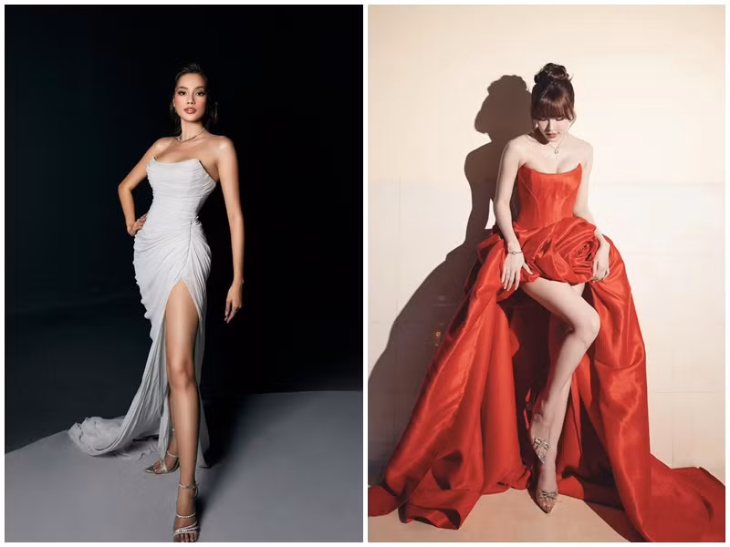 Lê Hoàng Phương sở hữu vẻ đẹp sắc sảo, quyến rũ, Thiều Bảo Trâm gợi cảm, trẻ trung. Ảnh: FB Thiều Bảo Trâm, Lê Hoàng Phương.